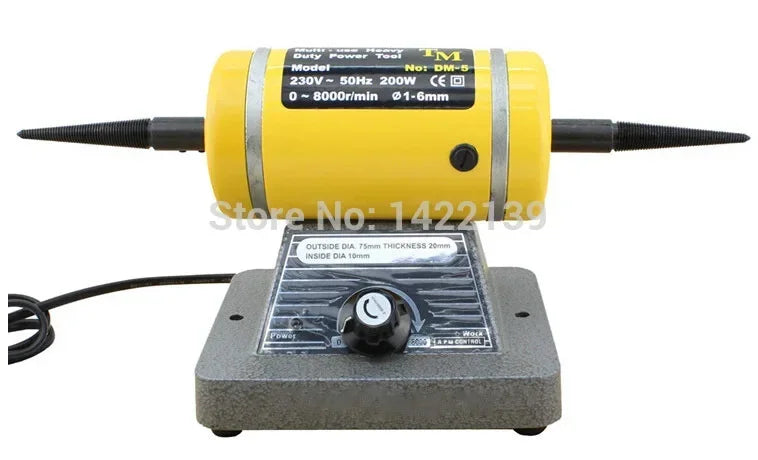 Variable Speed Bench Lathe Polishing Machine Jewelry Buffing Motor Grinder Polisher Tool product image 2
