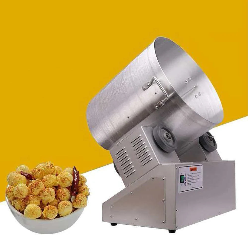 Commercial Popcorn Seasoning Coater Mixer Tumbler | Flavor Powder