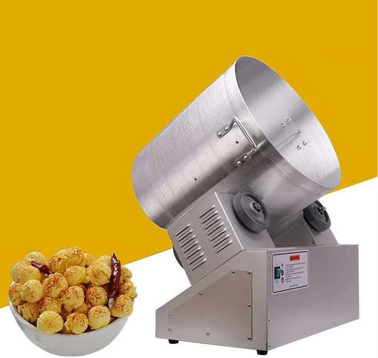 Commercial Popcorn Seasoning Coater Mixer Tumbler | Flavor Powder