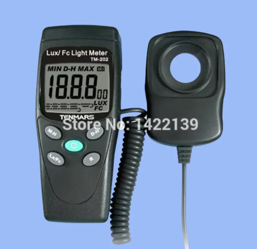 Tenmars TM-202 Digital Light Meter Lux Illuminance Tester 3.5 Digits