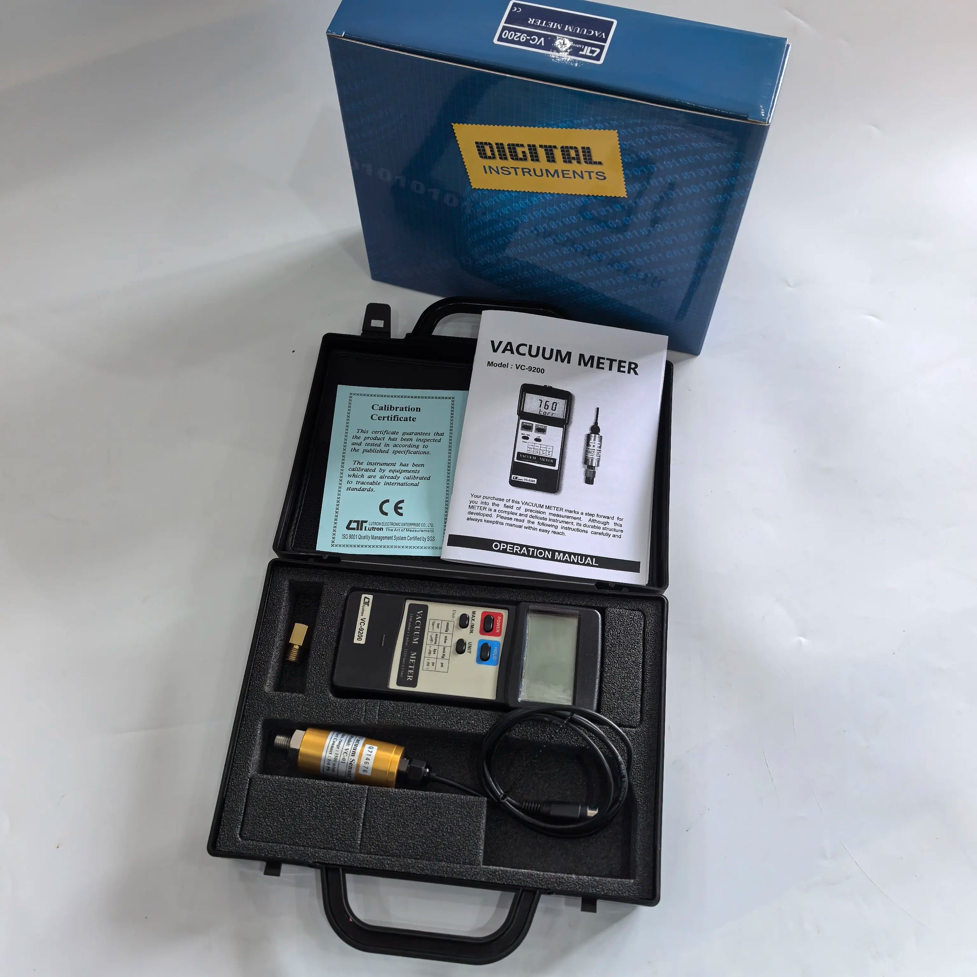 VC-9200 Absolute Vacuum Meter Digital Vacuum Pressure Gauge 1–1500 mbar High Precision product image 2