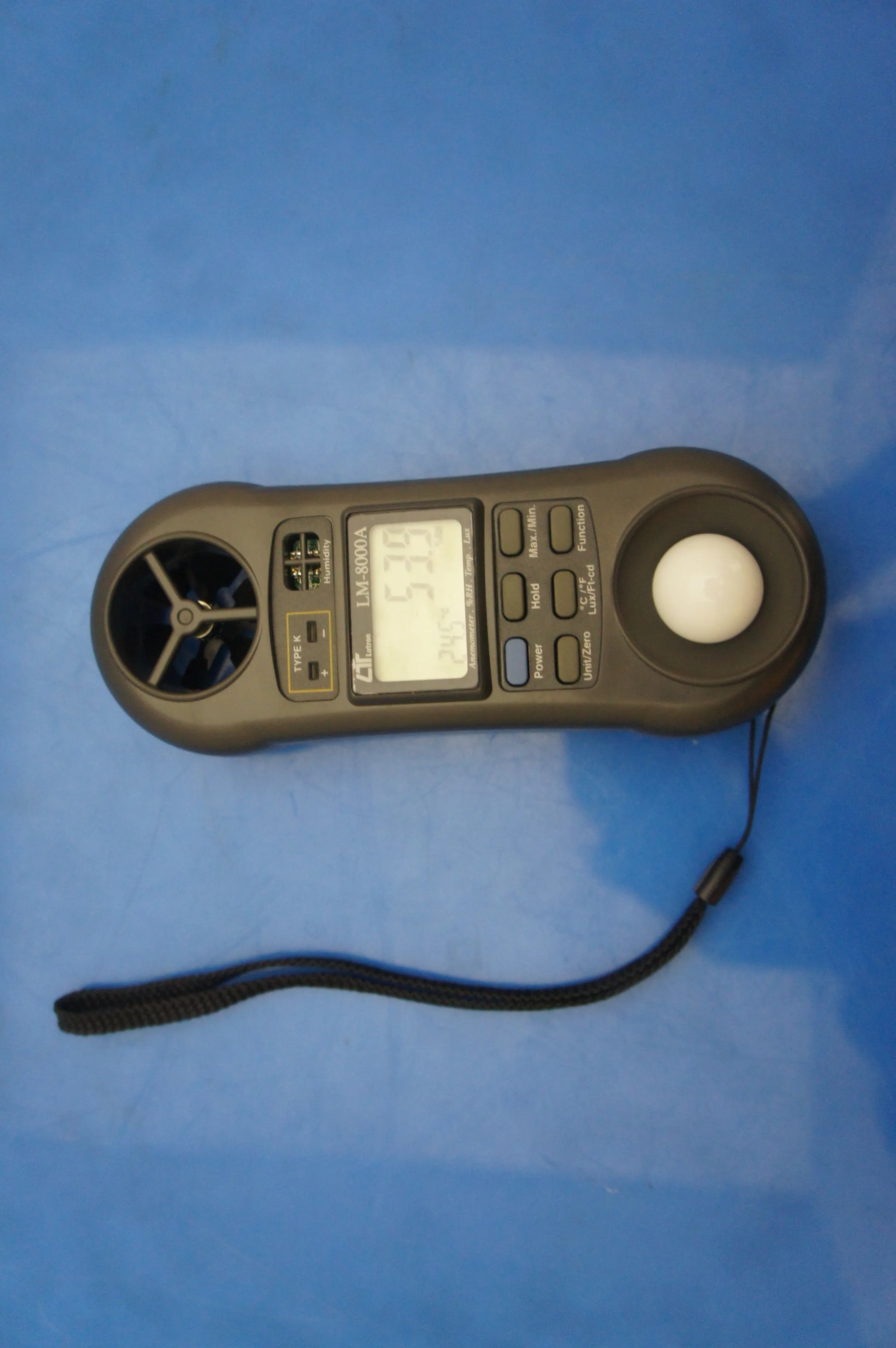 Lutron LM-8000A Digital 4-in-1 Environmental Quality Meter Anemometer Humidity Light product detail image 5