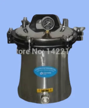 18L high pressure steam autoclave sterilizer with pressure gauge and stainless body