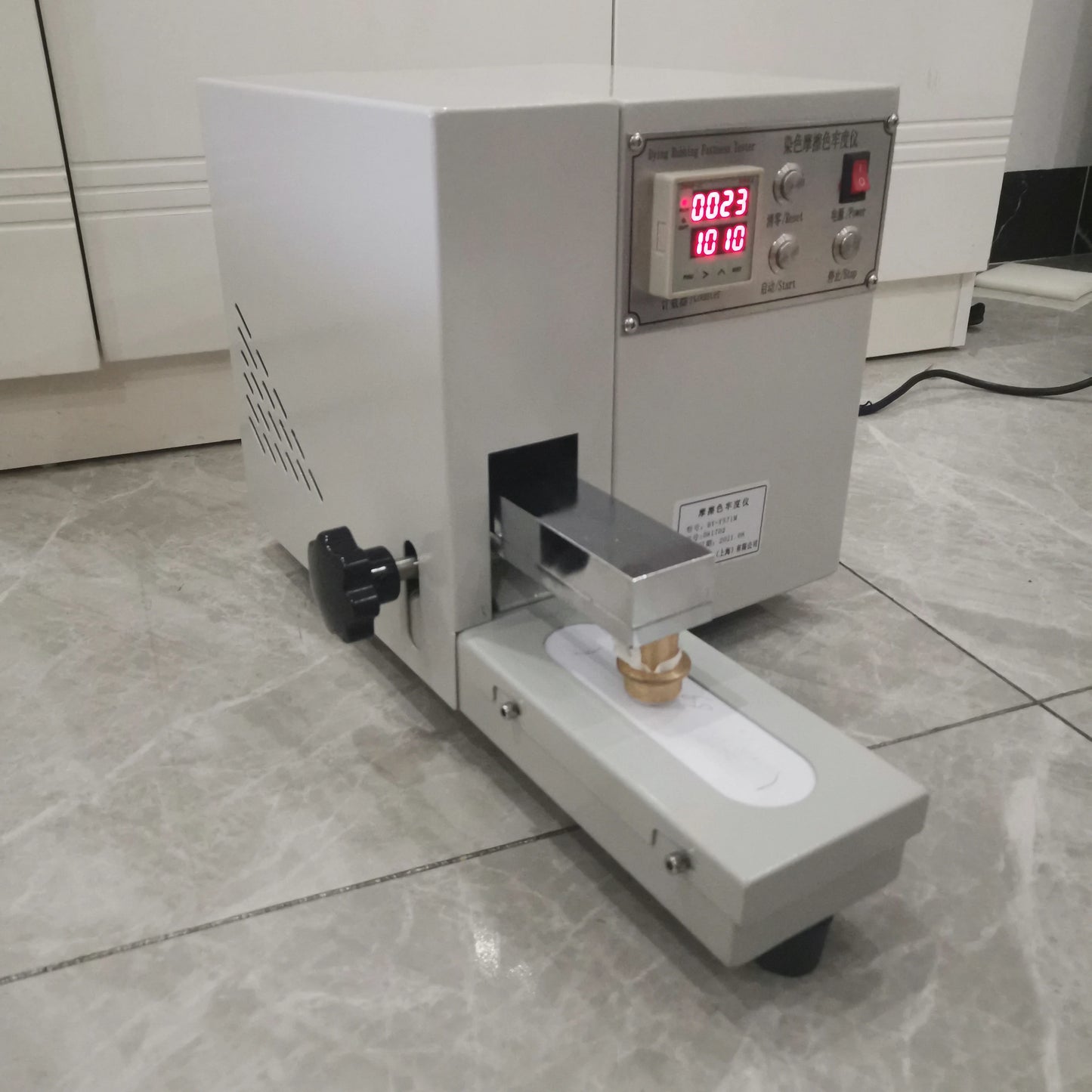 Dry Wet Dying Rubbing Fastness Tester Electric Crock Meter Crocking