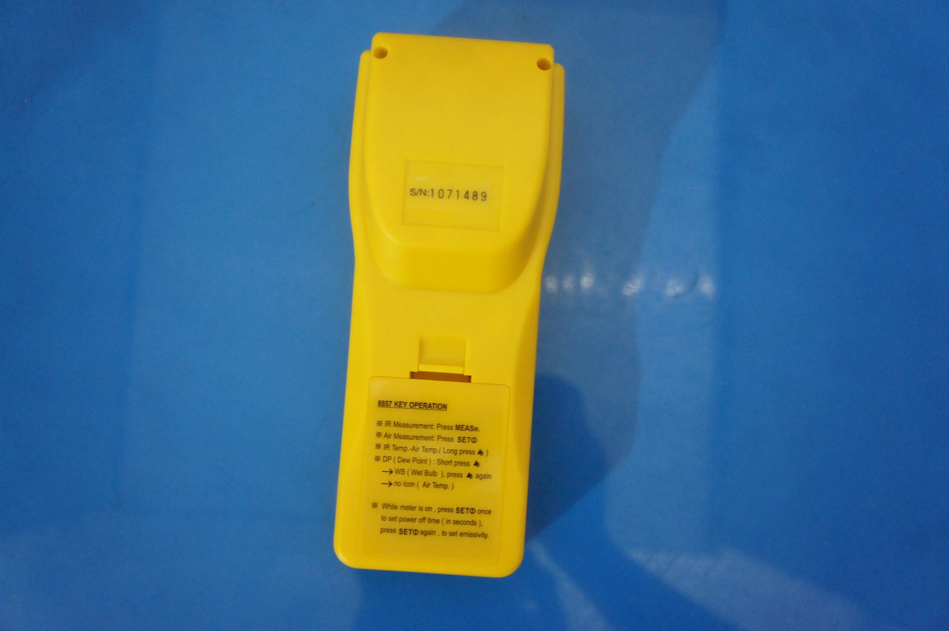 AZ-8857 Infrared Thermometer with Hygrometer | IR Laser Temperature & Relative Humidity product detail image 2