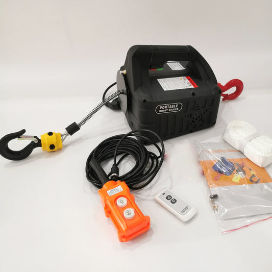 500kg electric hoist winch with wireless remote control