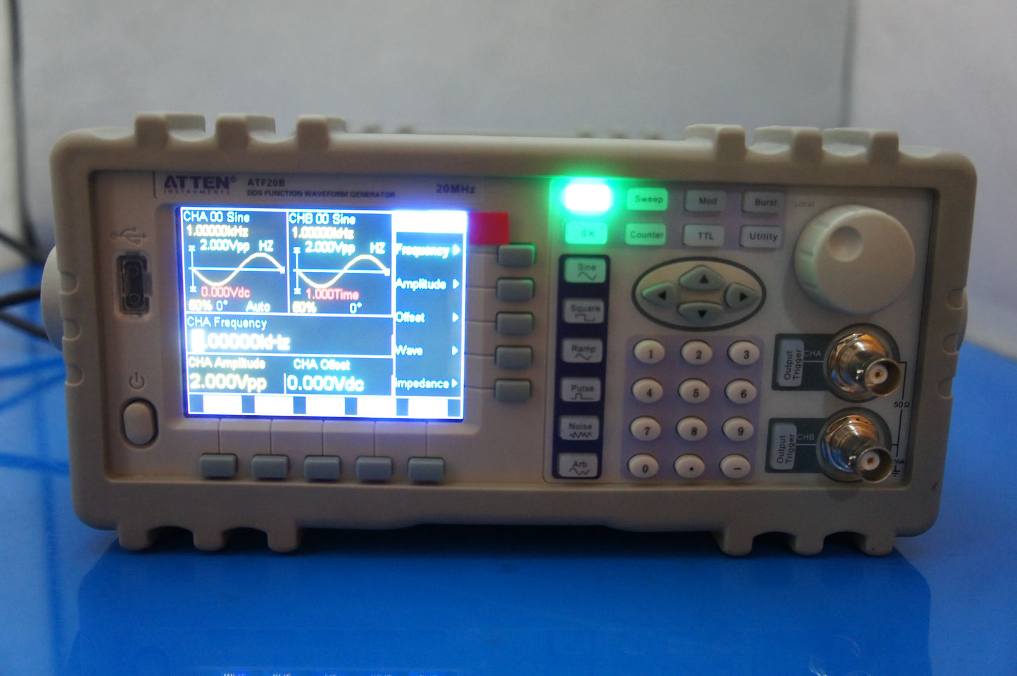 ATF20B+ Dual Channel DDS Function Signal Generator | 20MHz 100MSa/s