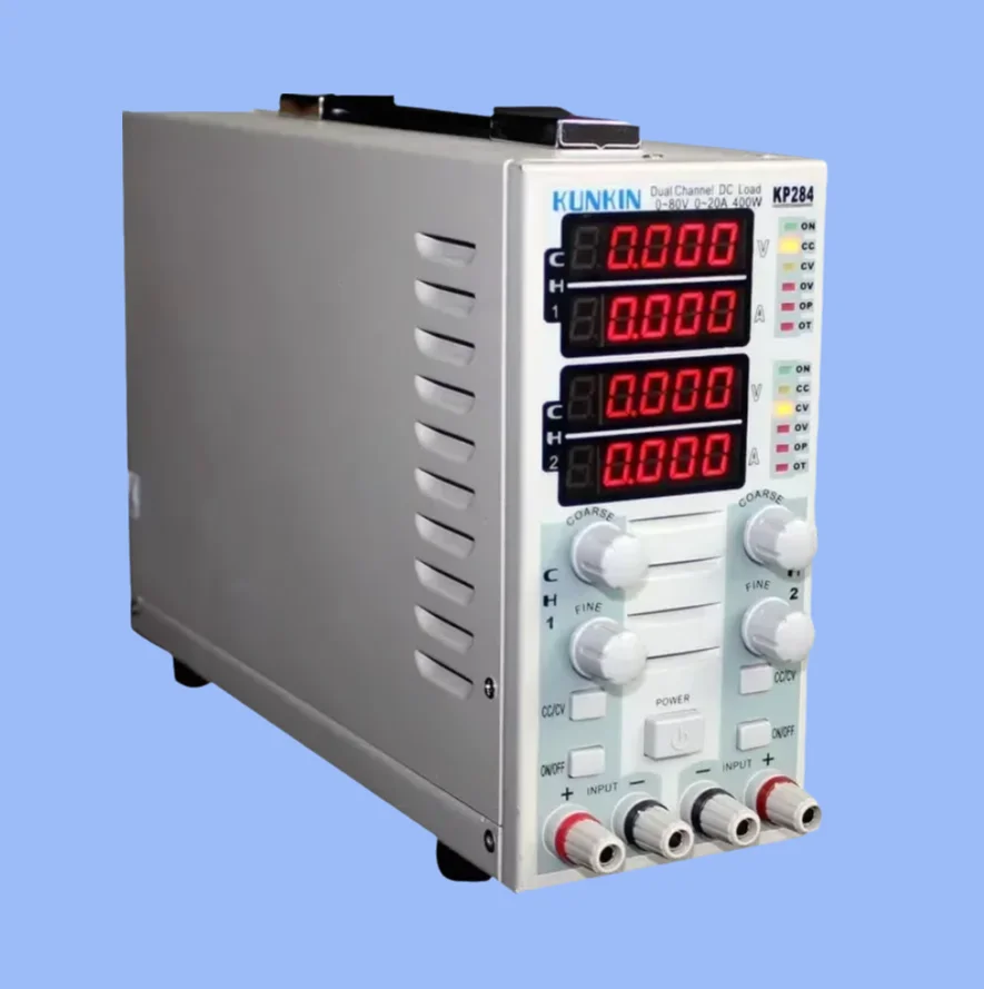 KP284 220V Dual Channel Adjustable DC Electronic Load 400W 80V 40A