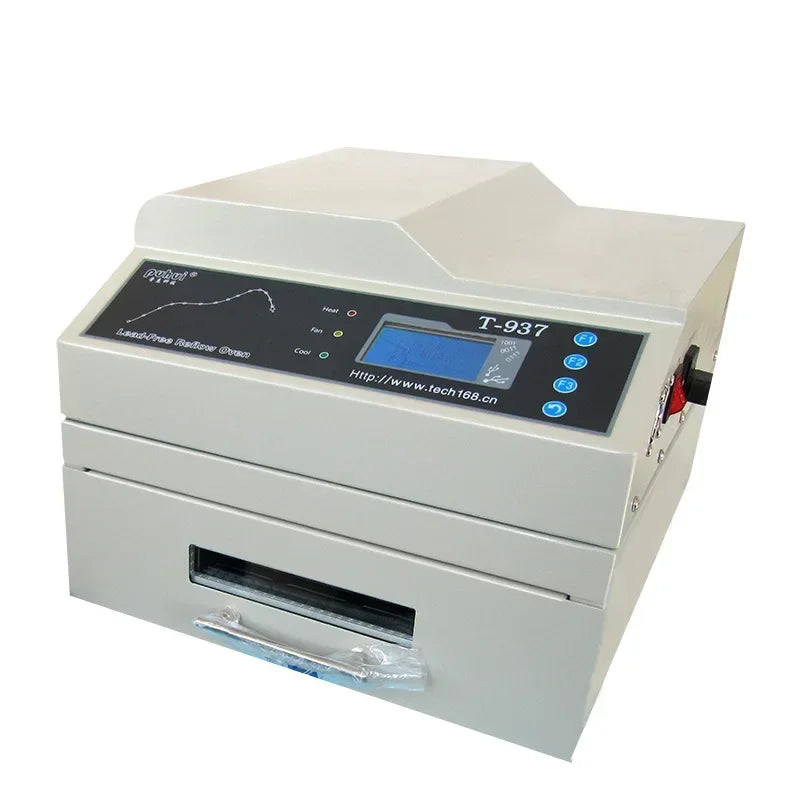 T-937 Lead-Free Infrared Reflow Oven Soldering Machine 306×322mm Heating Area SMT PCB SMD product image 2