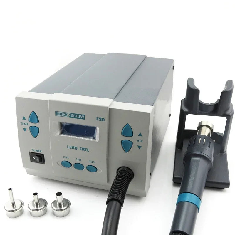 QUICK 861DW 1000W Lead-Free Digital Hot Air Rework Station High Power SMD Desoldering Tool product image 2