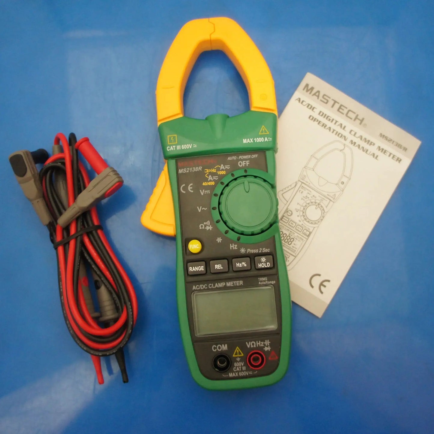 Mastech MS2138R 1000A AC/DC Digital Clamp Meter Auto-Ranging True RMS Multimeter Voltage product image 2