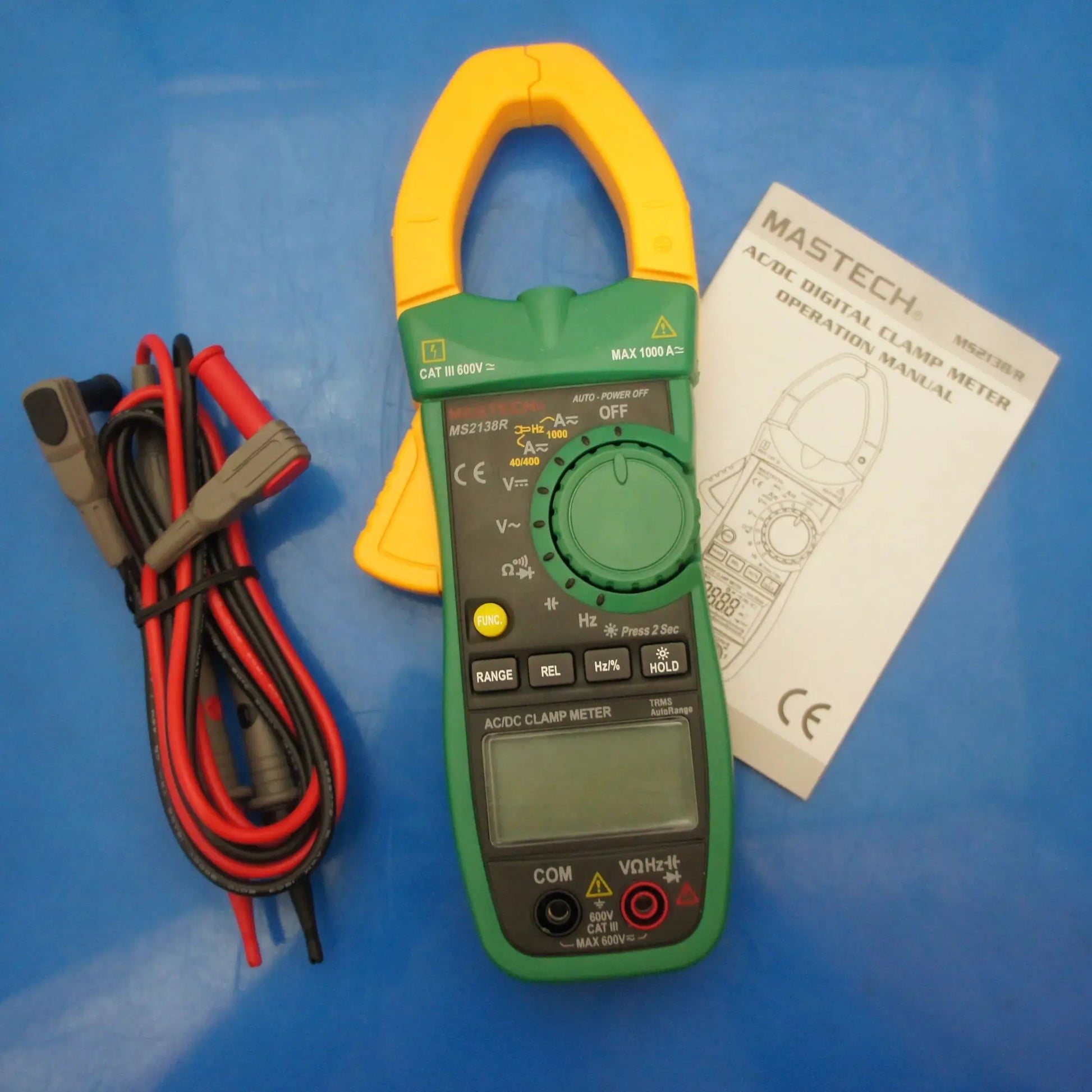 Mastech MS2138R 1000A AC/DC Digital Clamp Meter Auto-Ranging True RMS Multimeter Voltage product image 2