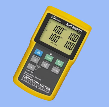 Lutron BVB-8207SD 4 Channel Digital Vibration Meter Real-Time Data