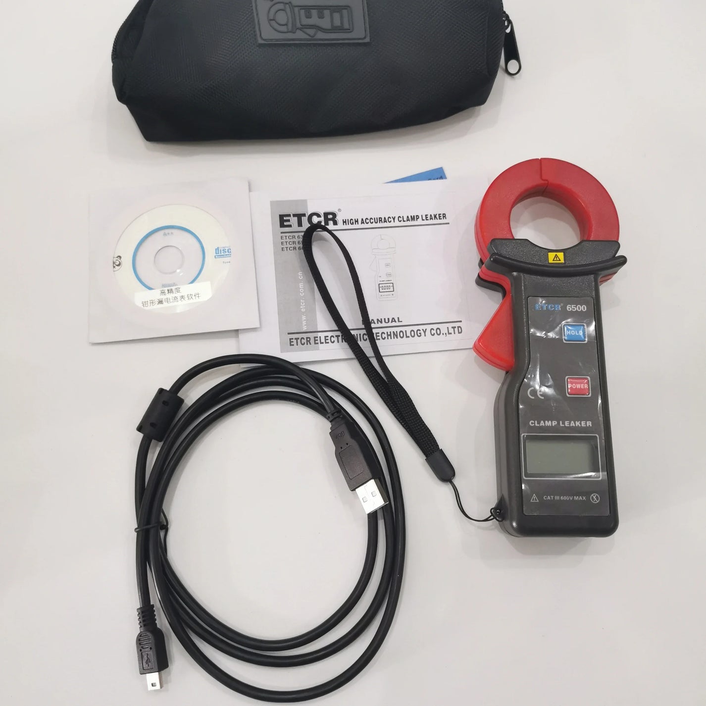 ETCR6500 Clamp Leaker | High Accuracy AC Leakage Current Meter 0~300A 10uA Resolution with product image 2