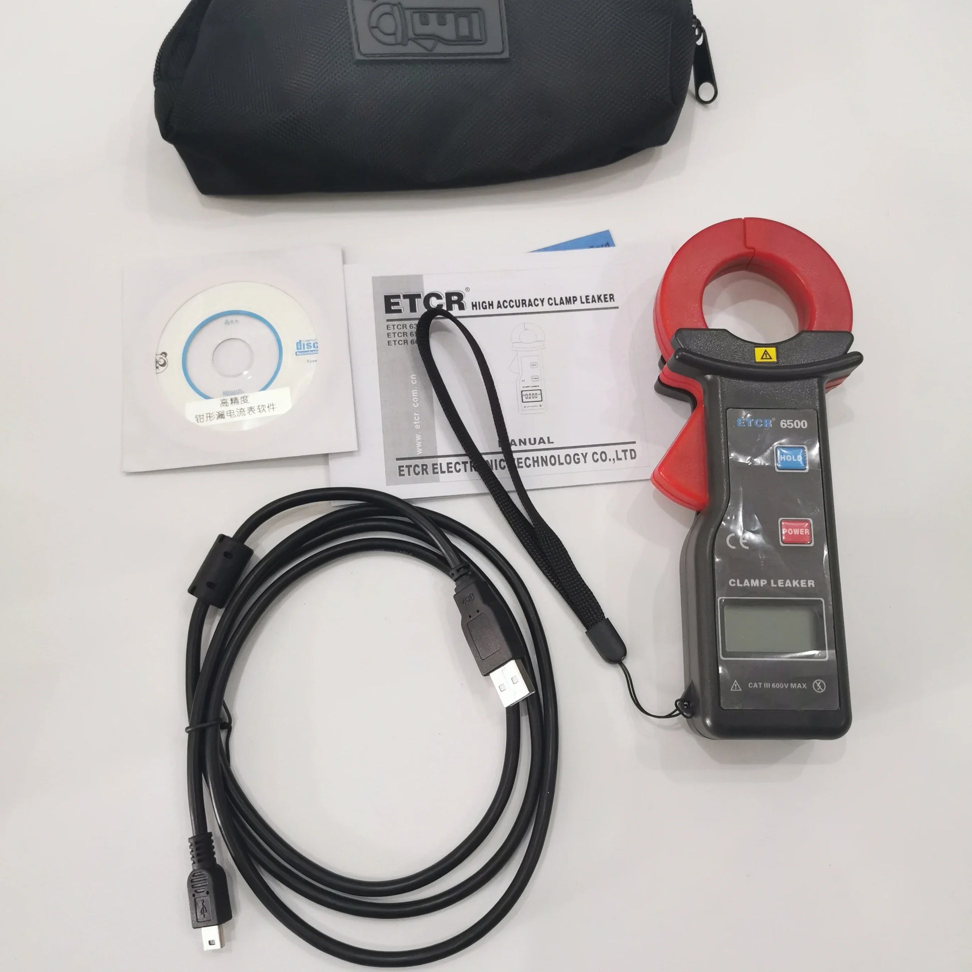 ETCR6500 Clamp Leaker | High Accuracy AC Leakage Current Meter 0~300A 10uA Resolution with product image 2
