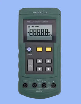 MASTECH MS7221 V/mAキャリブレーター ハンドヘルド 0-10V 0-24mA信号源 前面図