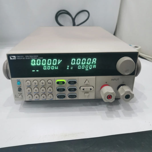 ITECH IT8512+ 120V 30A 300W programmable DC electronic load front panel with VFD display