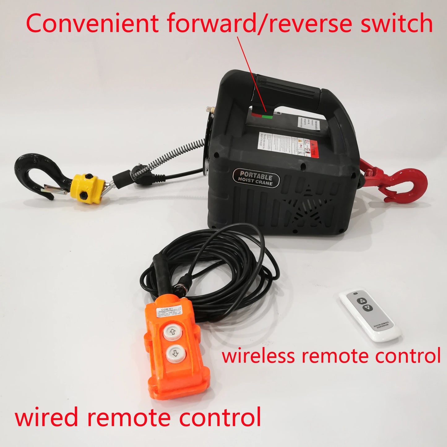 Electric Hoist Winch | Portable Crane Lifting Tool 500kg / 1100lbs