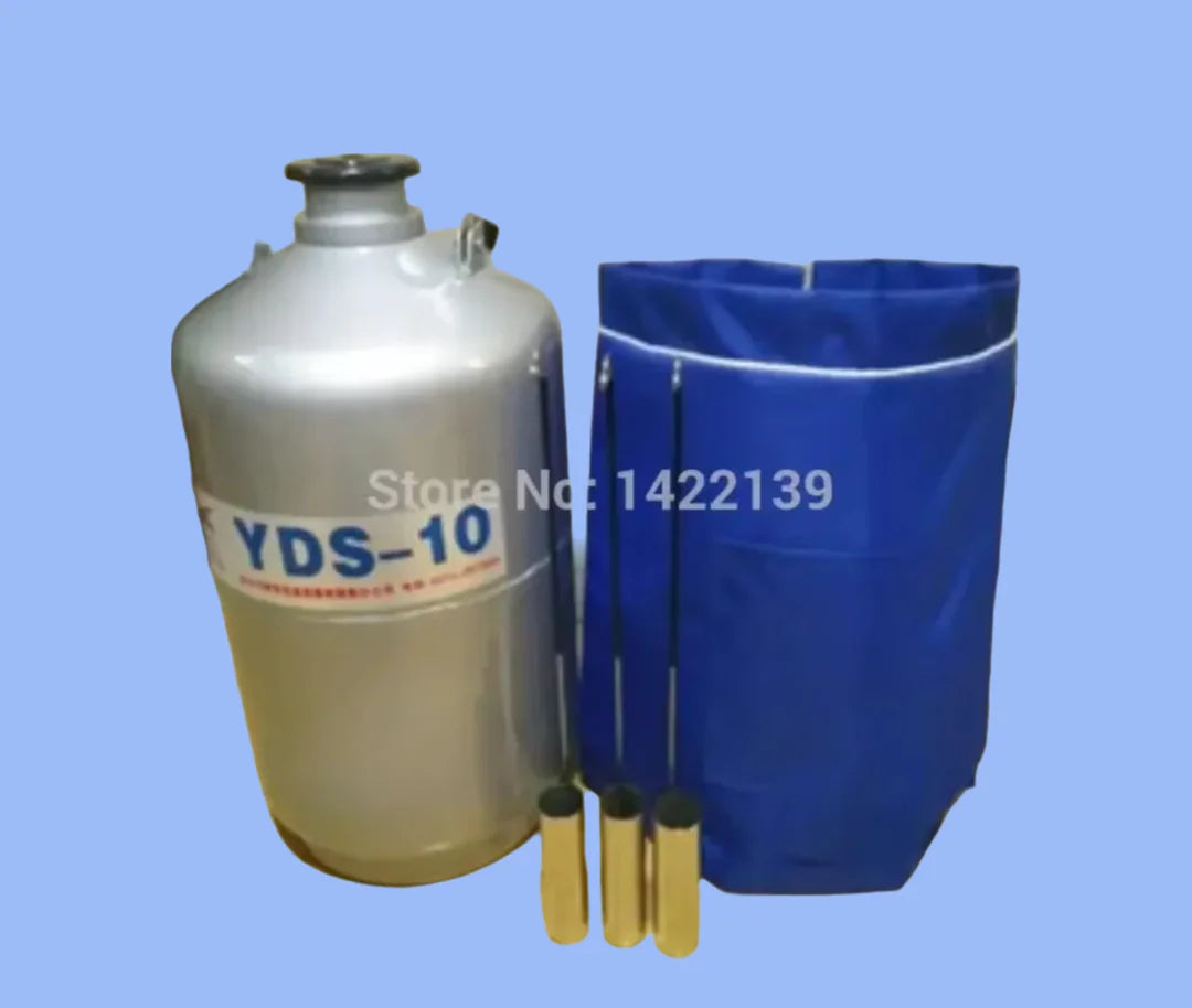 New 10L Liquid Nitrogen LN2 Storage Tank Cryogenic Dewar Container