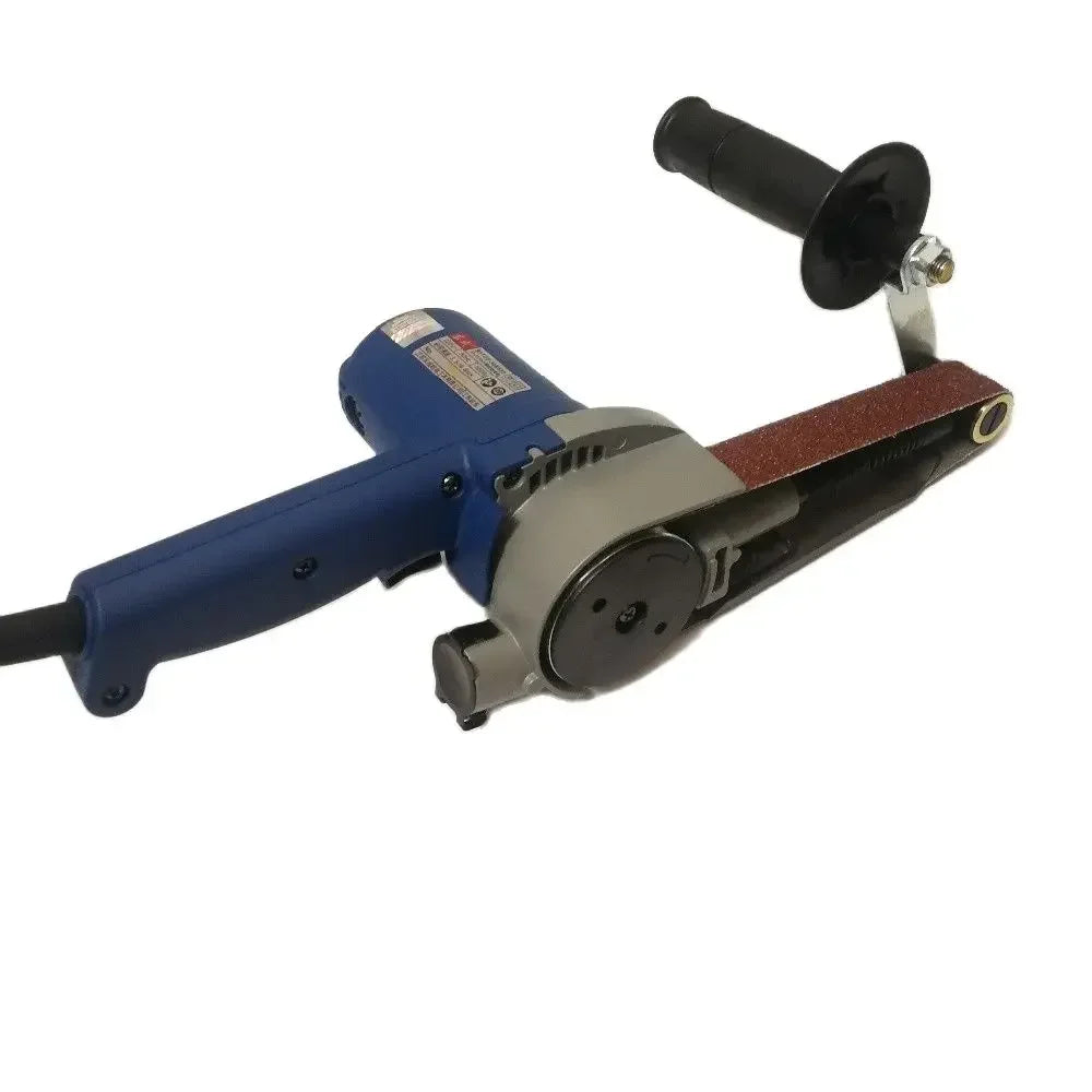 220V 550W Variable Speed Belt Sander Grinder Polisher 30×533mm Sanding Machine with 10pcs product detail image 3