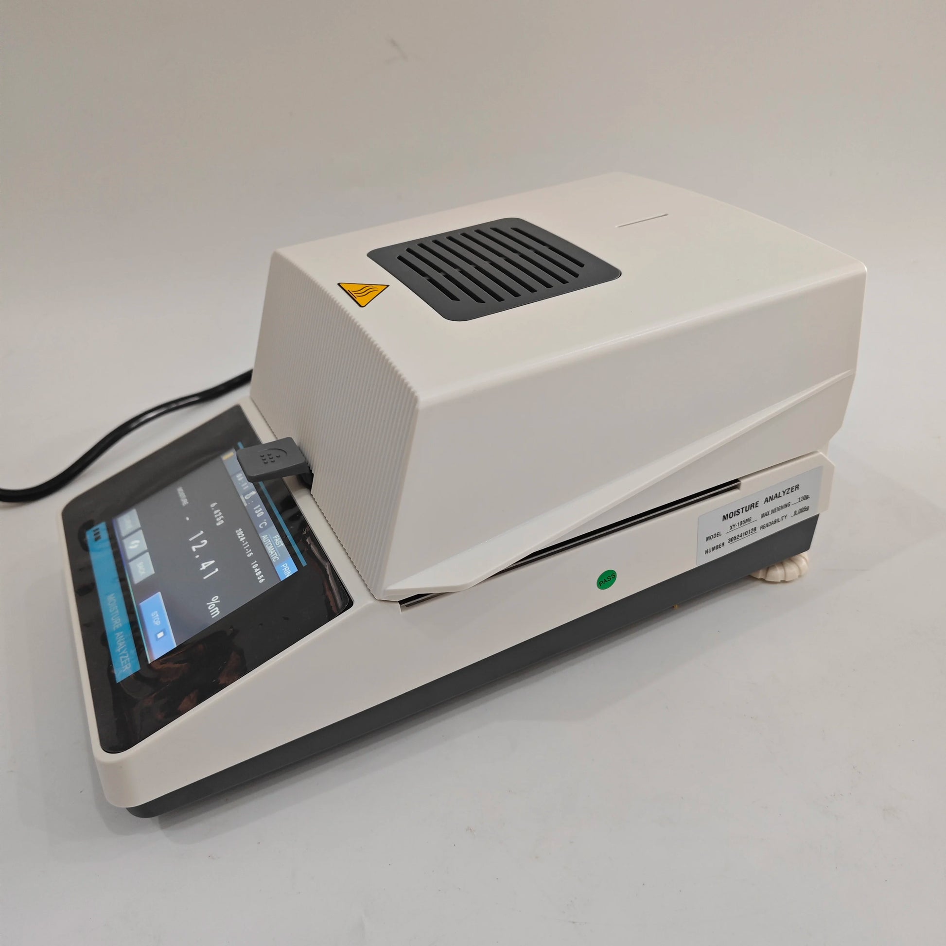 High Precision Halogen Moisture Analyzer 50g/100g 0.005g | Automatic Moisture Balance Meter product detail image 5