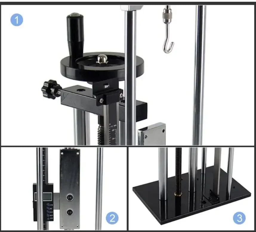 ALX-S 500N Screw Test Stand for Mechanical Digital Force Gauge with Digital Display Ruler product image 3