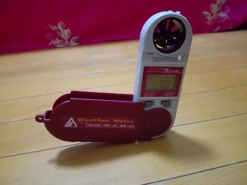AZ-8910 Digital 5-in-1 Anemometer Wind Speed Temperature Humidity