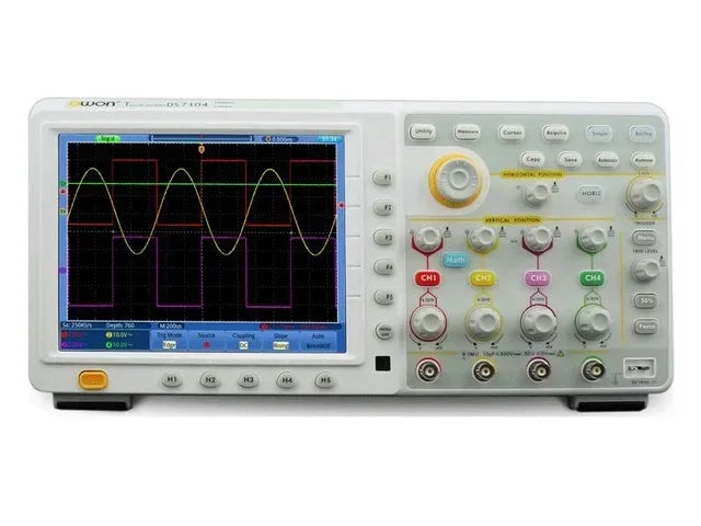 OWON TDS8104 Digital Oscilloscope 100MHz 2GS/s 4 Channels 7.6Mpts Touch Screen Storage Scope product image 2