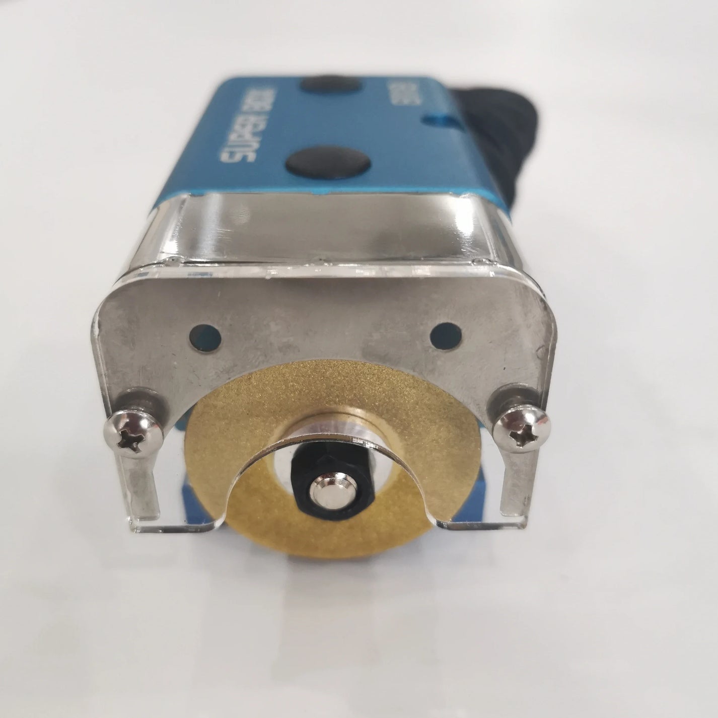 Pneumatic die nicker locating device detail