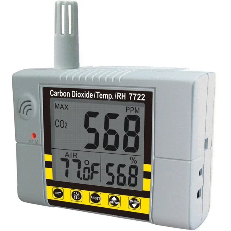 AZ7722 Digital CO2 Meter Wall-Mounted Carbon Dioxide Detector Temperature and Humidity (RH) product image 2