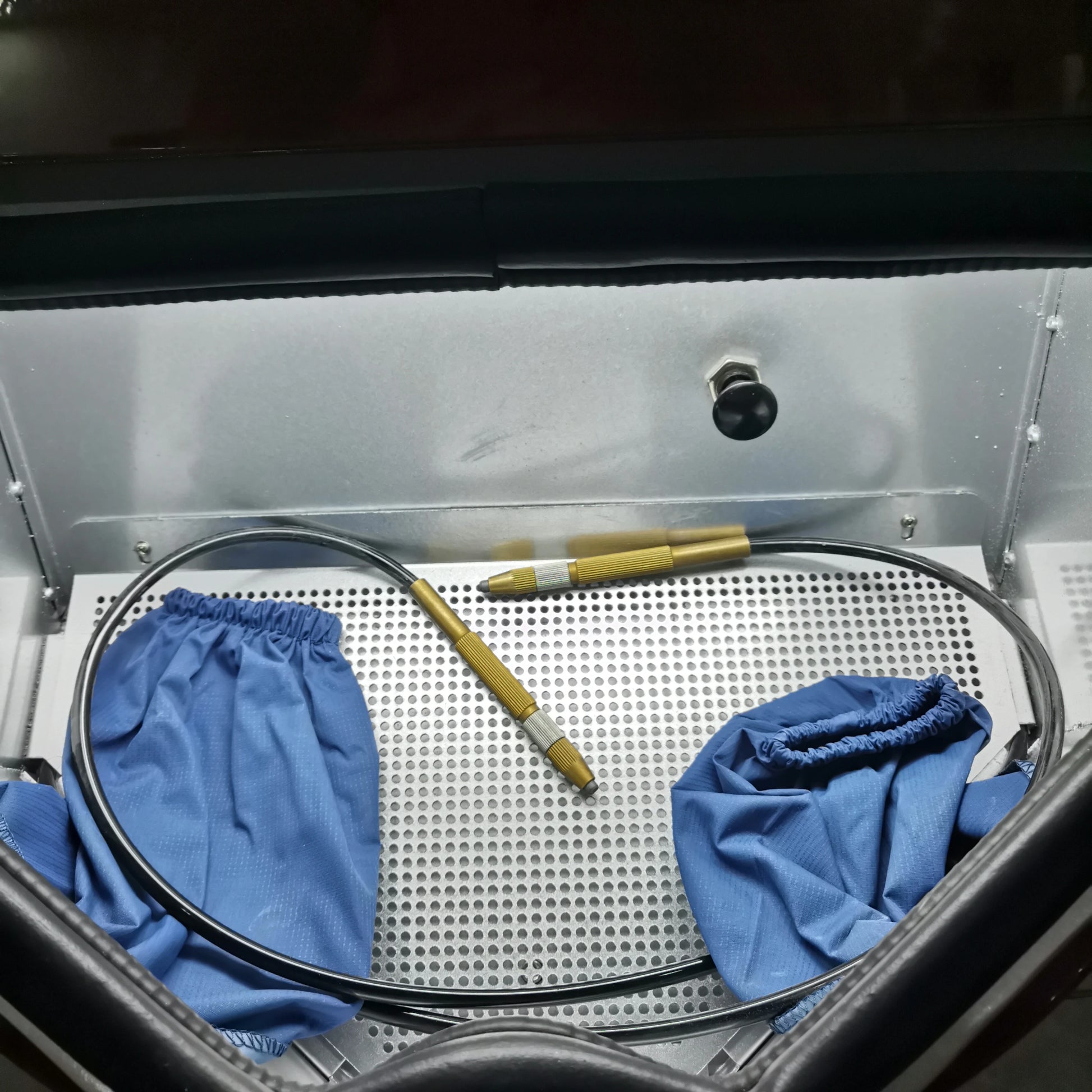 Dental Fine Sandblaster Jewelry Sandblasting Machine Twin Pen Two Tank 110V/220V product image 2