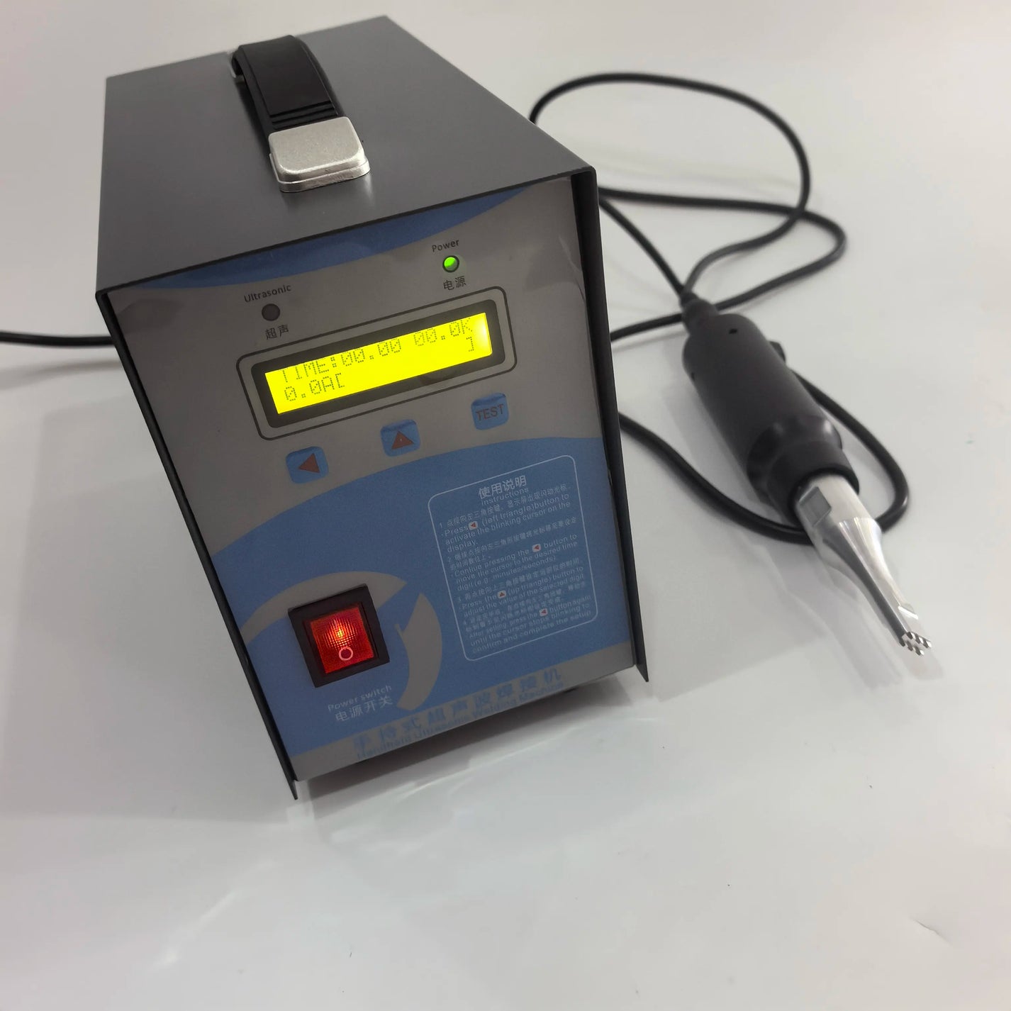 1500W 28kHz handheld ultrasonic spot welder control box and welding gun