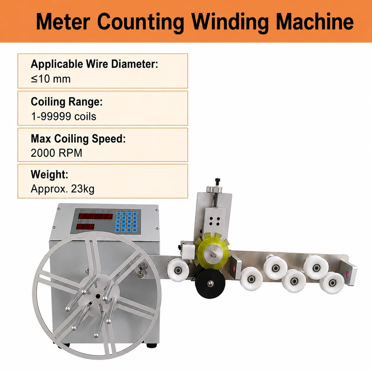 Automatic Meter Counting Cable Winding Machine with Wire Arranging for Data Cable Power Cord product image 6