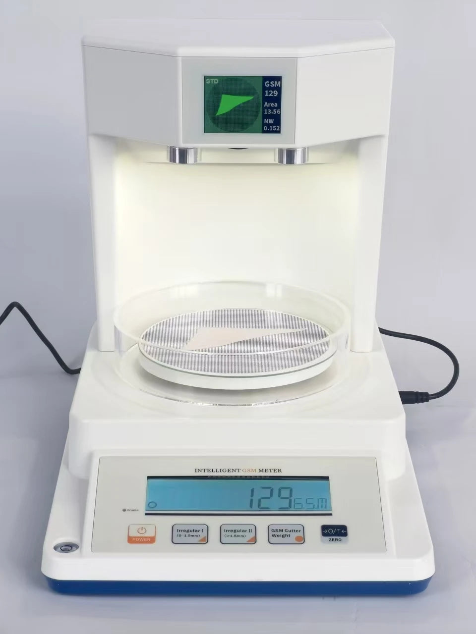 Digital Fabric GSM Tester Intelligent Textile Gram Weight Meter Computer Vision Cloth GSM product detail image