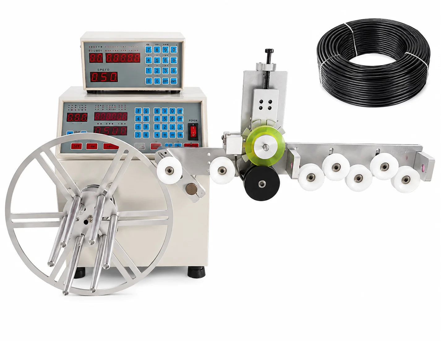 Automatic Meter Counting Cable Winding Machine with Wire Arranging for Data Cable Power Cord product image 3
