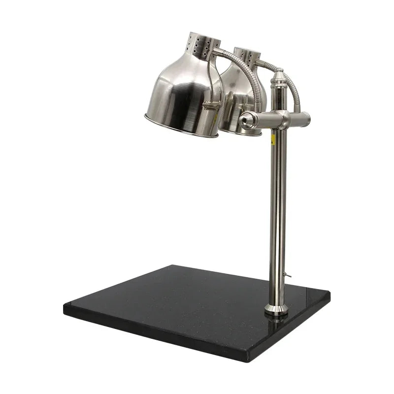 2 Head Buffet Food Warmer Lamp, 220V 500W Marble Base Heat Lamp product image 3