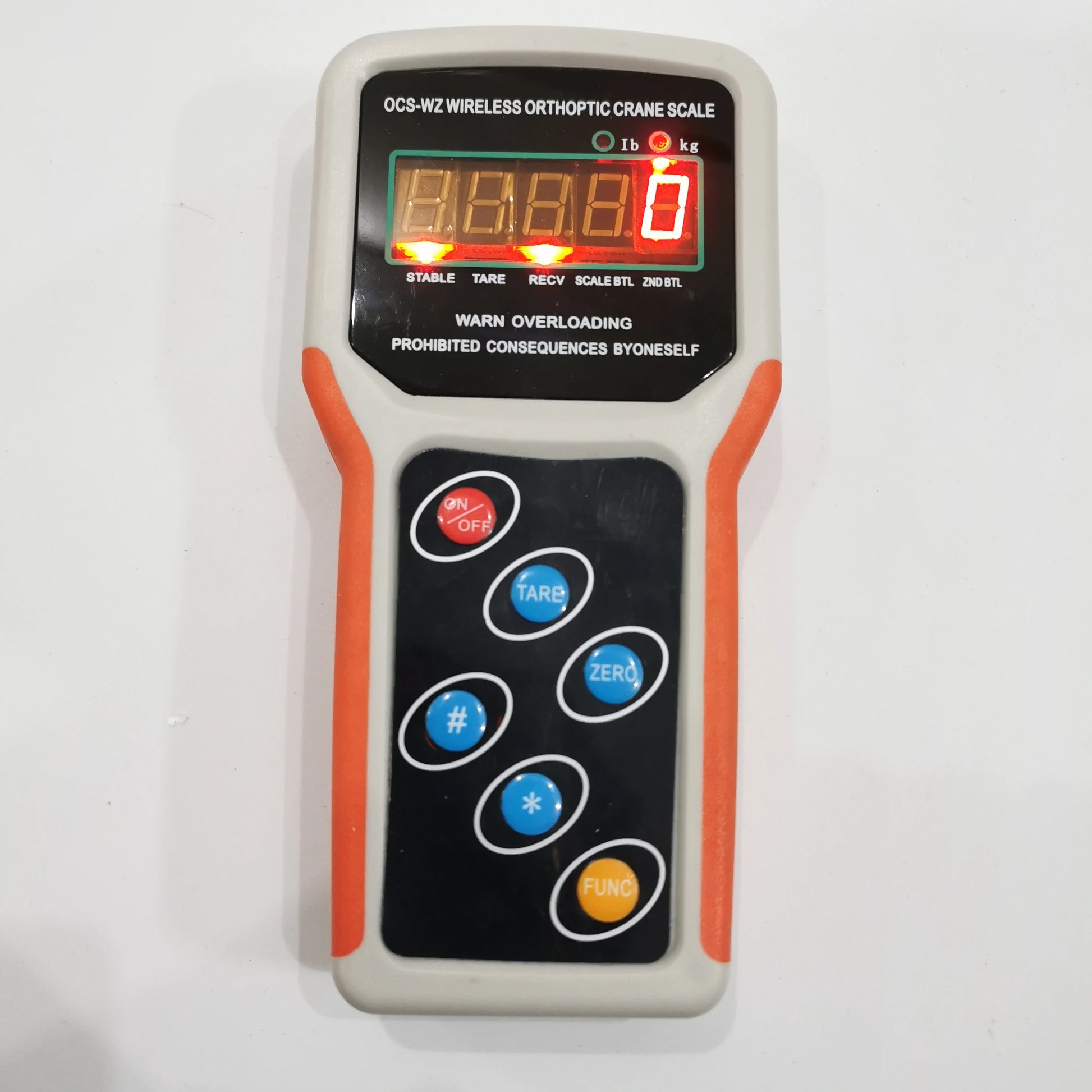 Wireless handheld weight display for the 10T digital crane scale