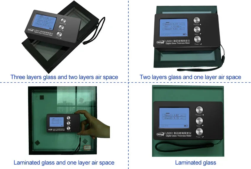 Digital Glass Thickness Gauge Meter Measuring Tool for Glass and Air Space Thickness product image 3