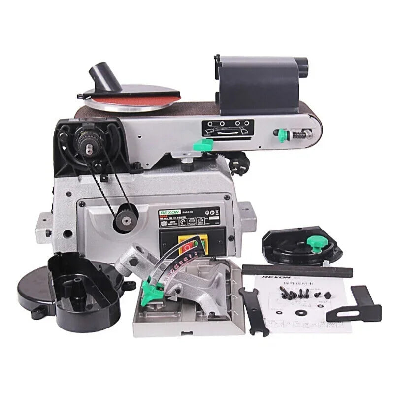 220V Electric Belt Sander Flat Table Polishing Machine Constant Angle Grinder Sharpener for product detail image 2