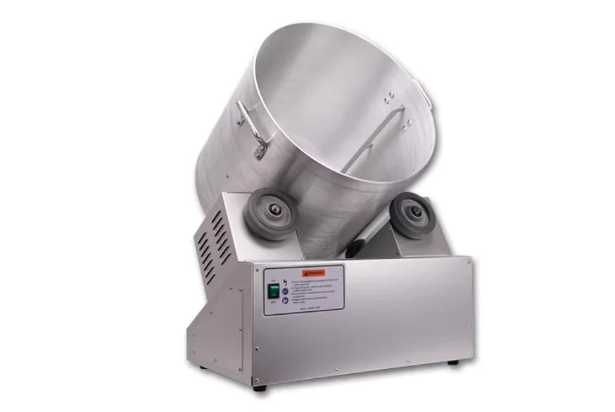 Commercial Popcorn Seasoning Coater Mixer Tumbler | Flavor Powder Coating & Wrapping Machine product detail image 3