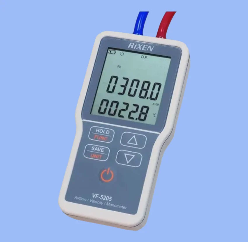 VF-5205+ Digital Air Velocity Flow Differential Manometer 0–400 m/s
