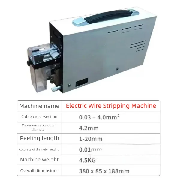 High Precision Induction Pneumatic Wire Stripping Machine 0.03-2mm² Automatic Cable Peeling product detail image 8