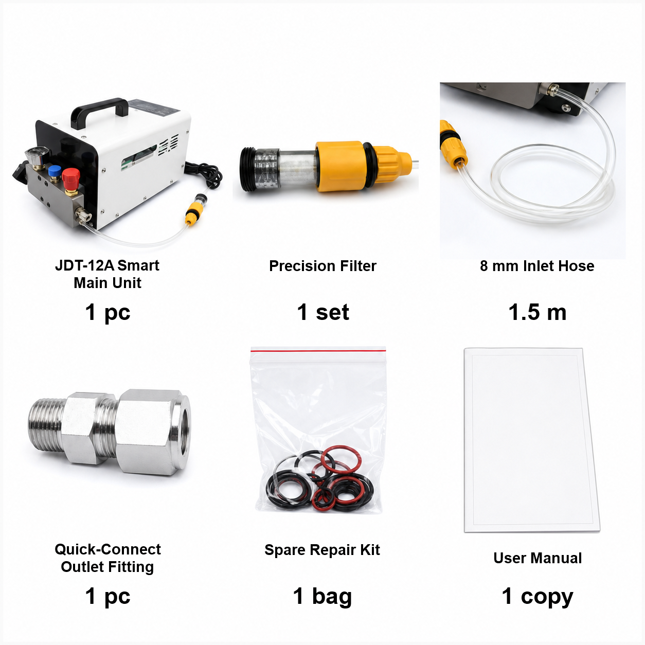 Oil-free self-lubricating plunger pump head for JDT-12A misting machine