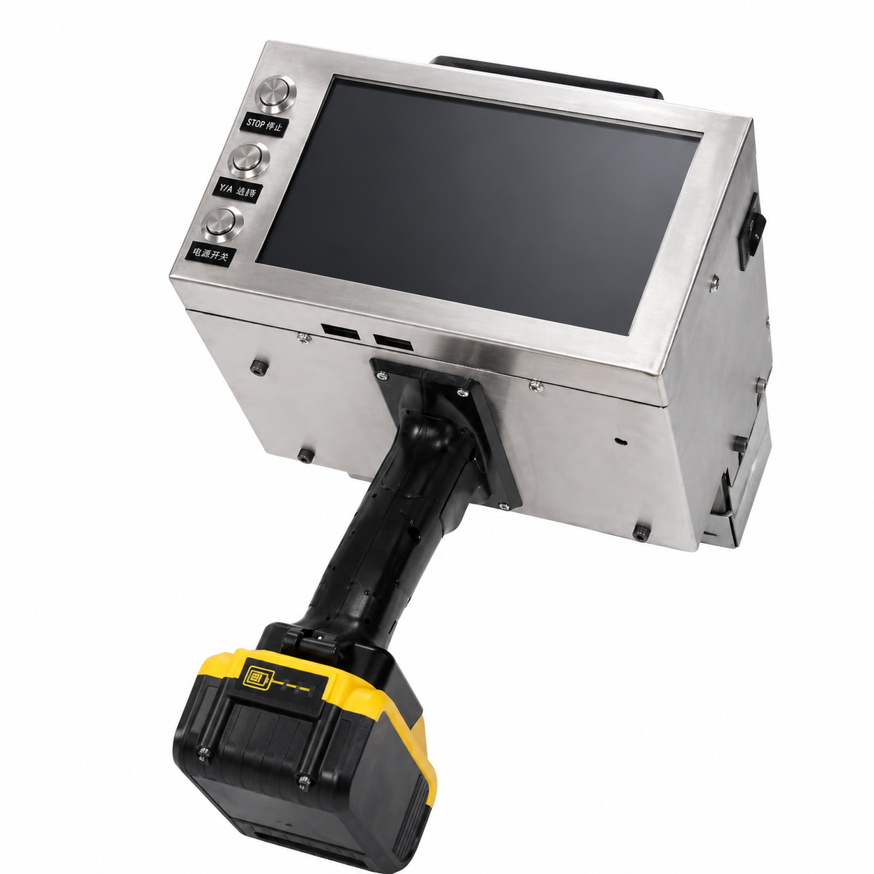 Adjustable depth handheld electric marking machine for VIN and metal surface marks