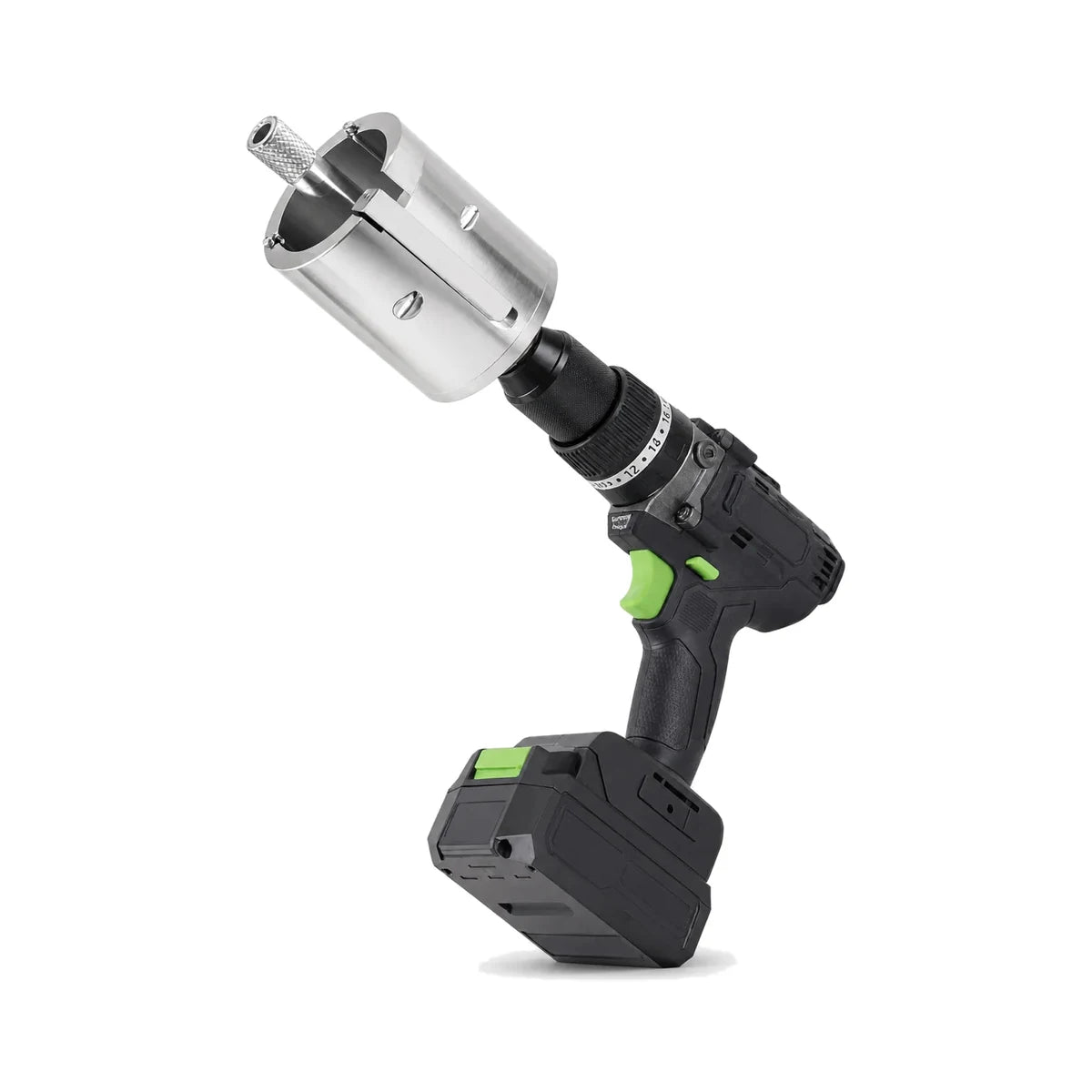 Electric pipe scraper drill-mounted oxide removal head