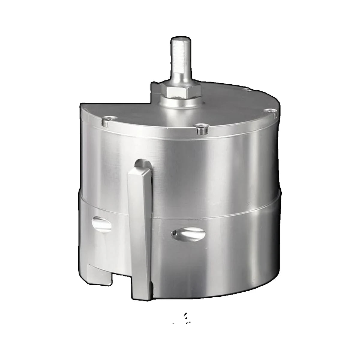 Large pipe scraper sleeve cutter with open slot detail