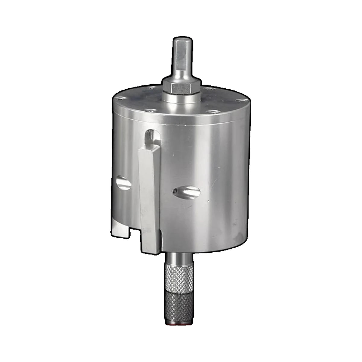 Pipe scraper sleeve cutter attachment with open slot detail