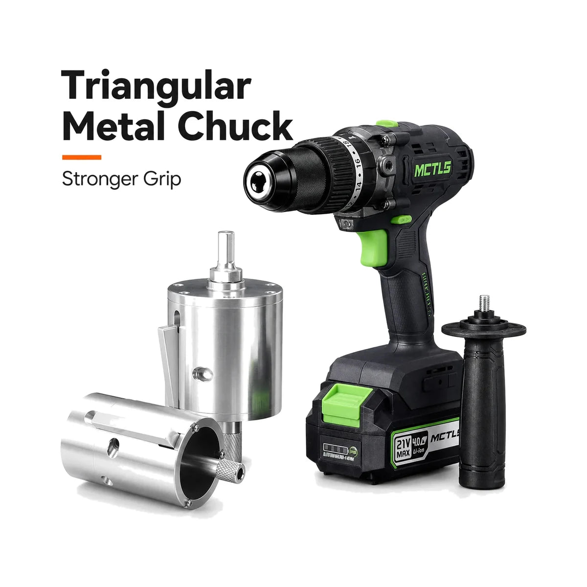 Electric pipe scraper with triangular metal chuck and sleeve cutters
