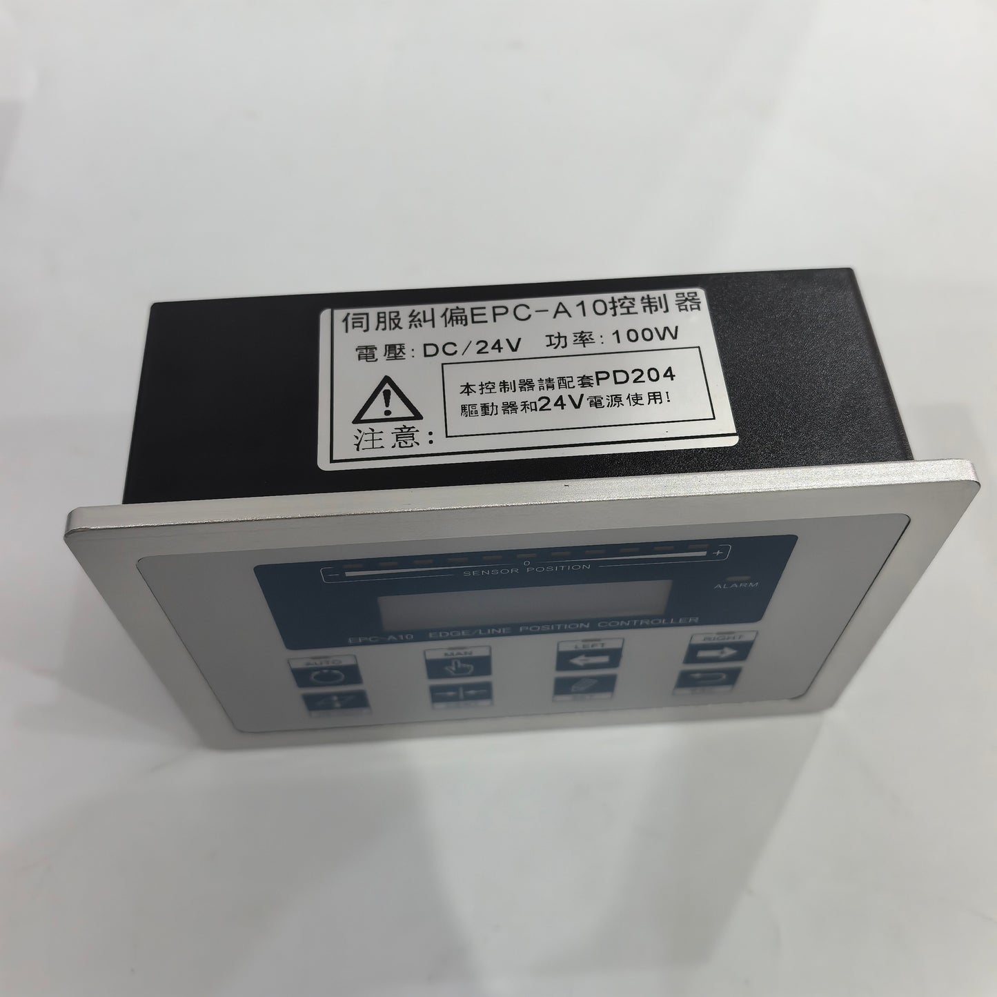 EPC-A10 controller label with DC24V input and 100W power