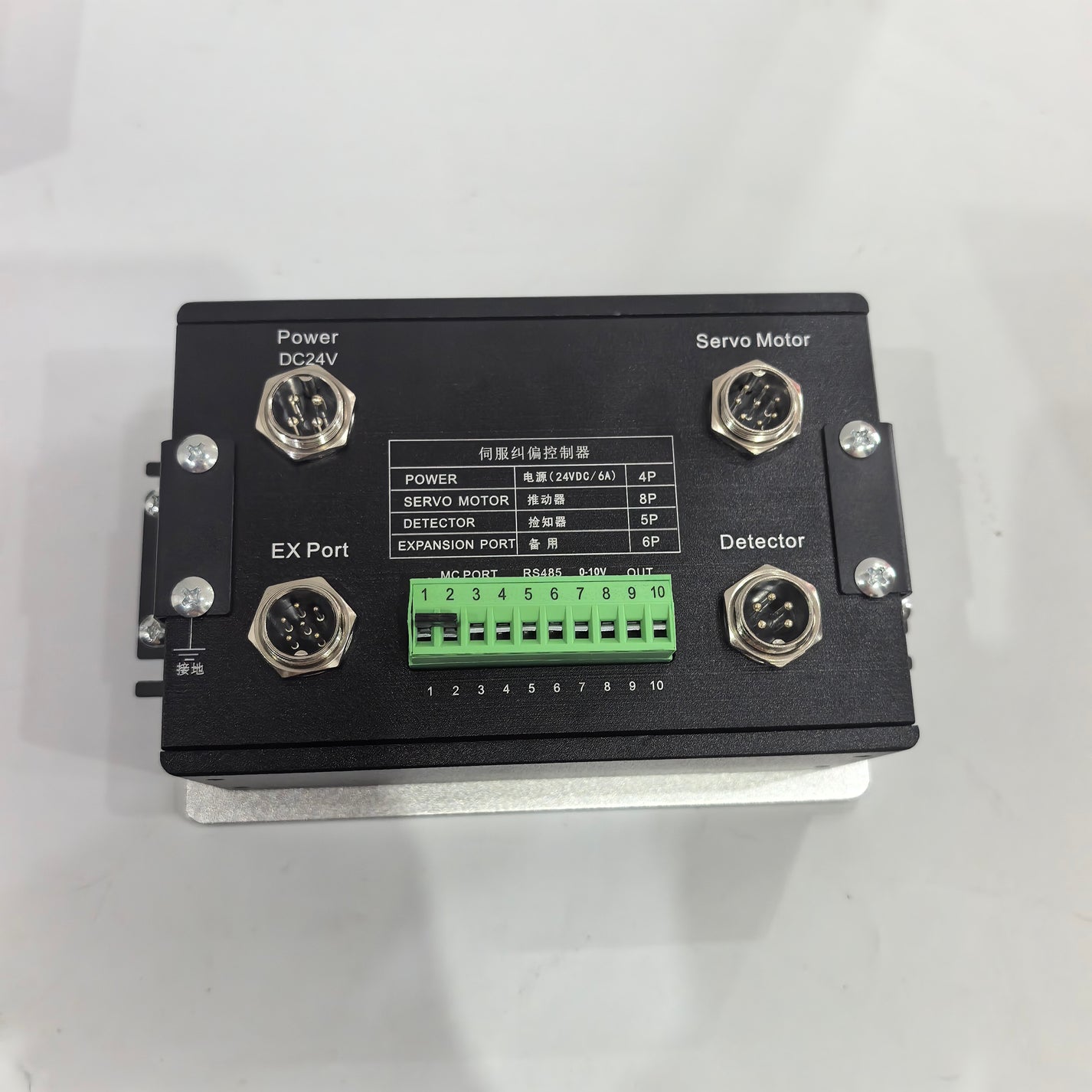EPC-A10 controller rear ports with DC24V power servo motor detector RS485 0-10V and OUT terminals